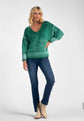 Green Knit ombré  Sweater