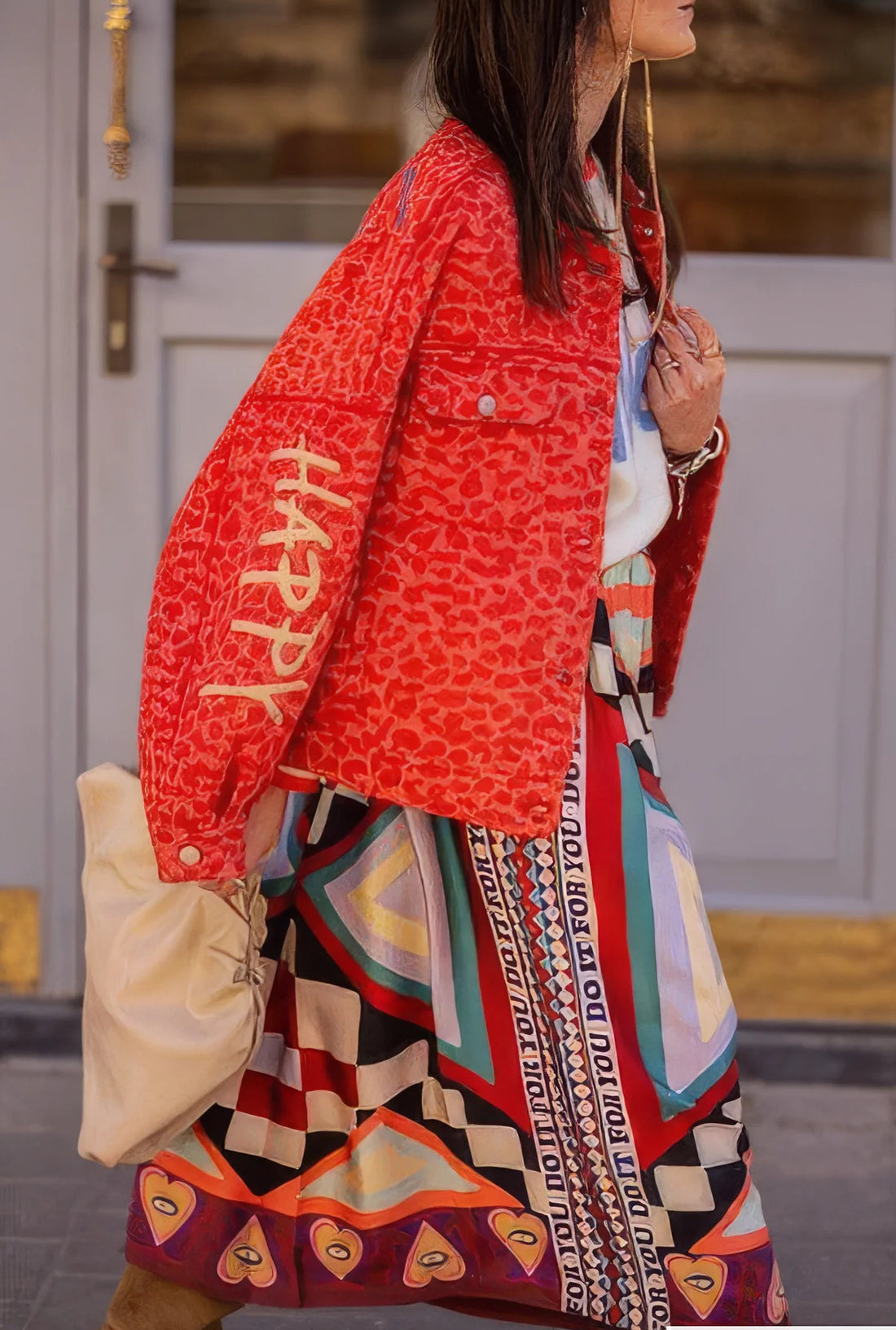 Vanessa &quot;Nomadic&quot; Print Skirt