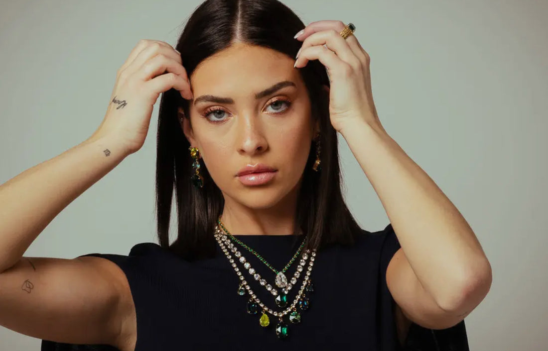 Zeren Necklace in Emerald