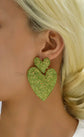 Double Dangle Heart Earrings