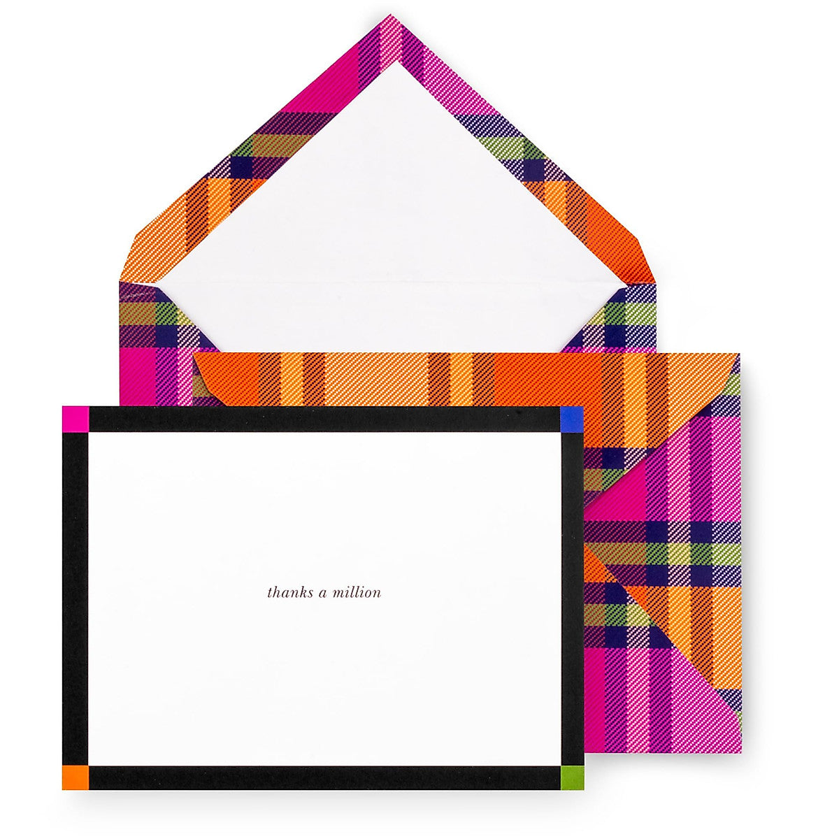 Kate Spade Grand Plaid Thank You Card Set