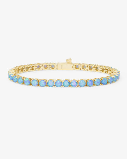Blue Opal Tennis Bracelet