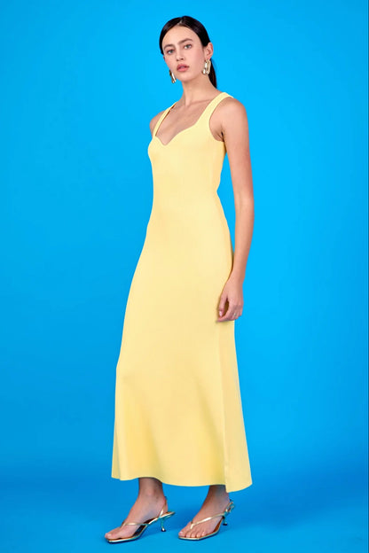 Sweetheart Dress in Butter
