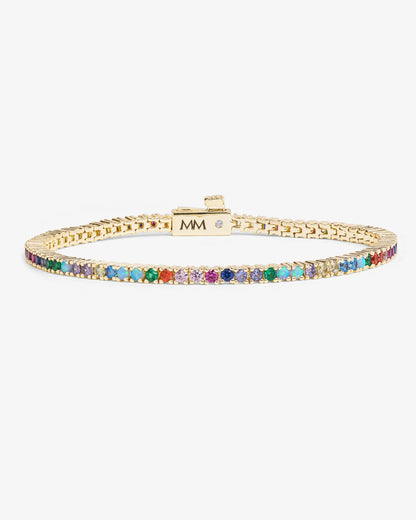 Rainbow Tennis Bracelet