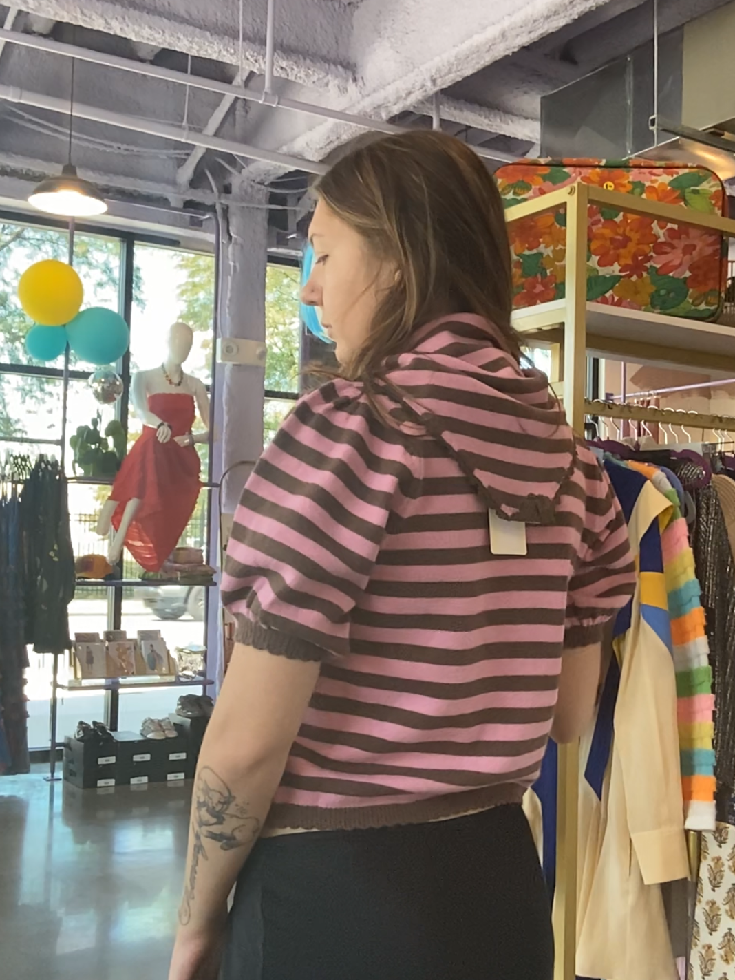 Stripped Sally Top