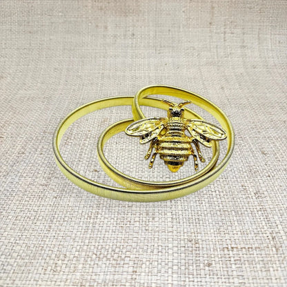 Metal Bee Stretch Belt