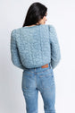 Denim Floral Stitch Jacket