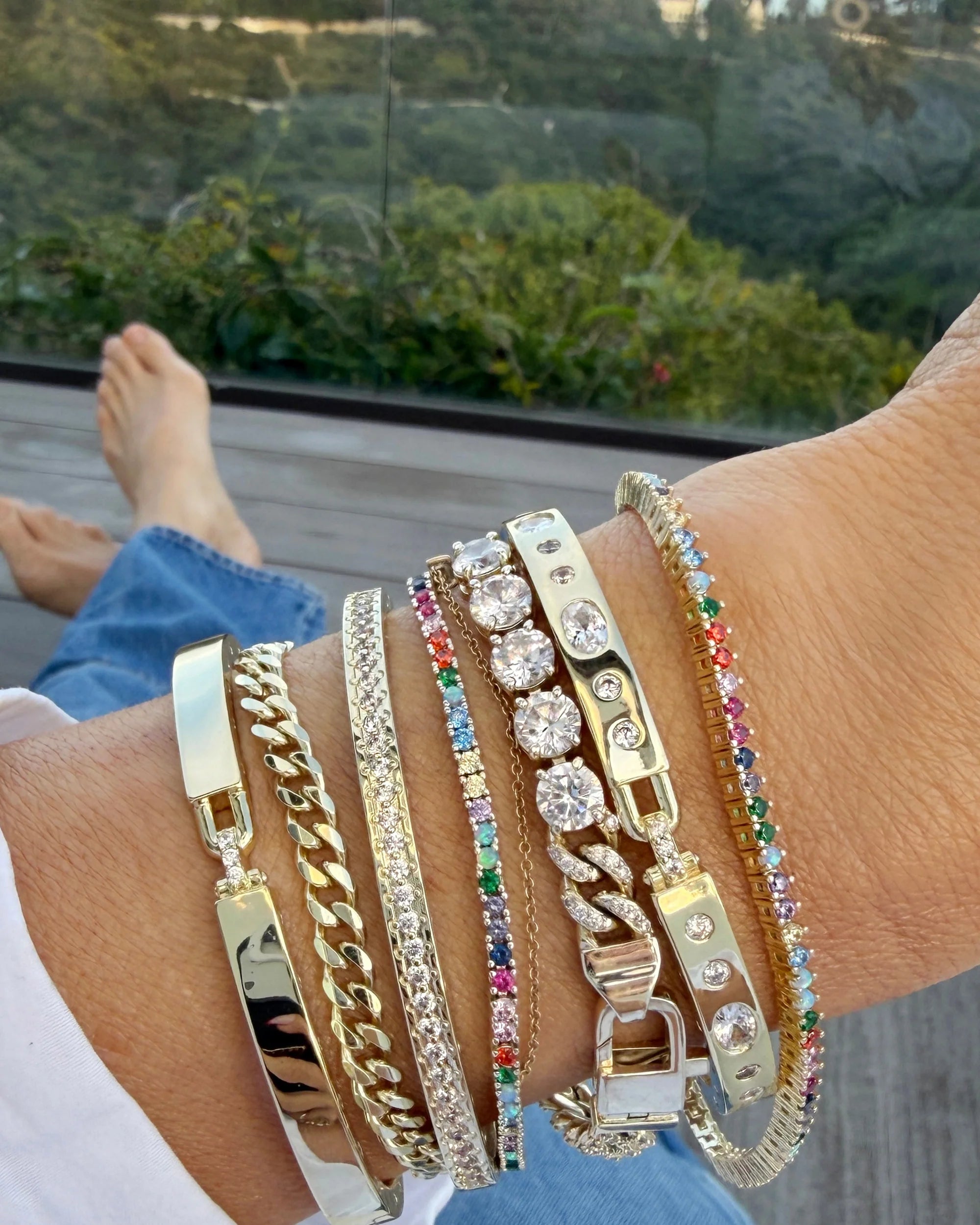 Rainbow Tennis Bracelet