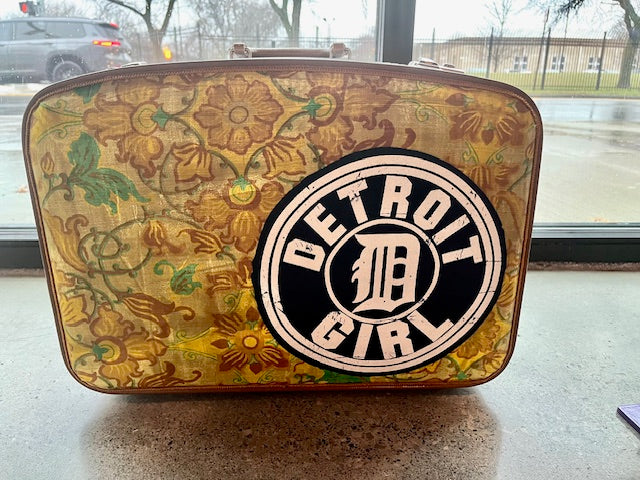 Vintage Detroit Girl Suitcase