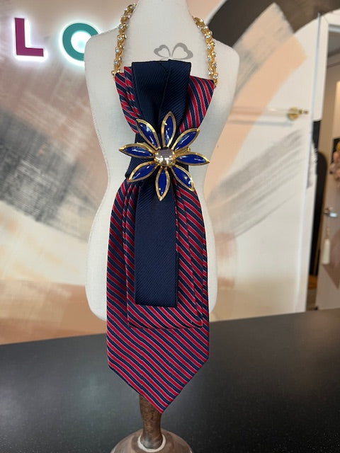 Tommy Hilfiger Striped Tie Necklace