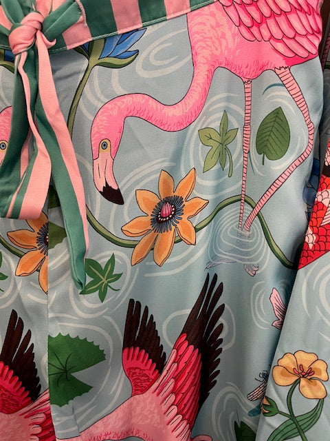 Flamingle  Satin Set