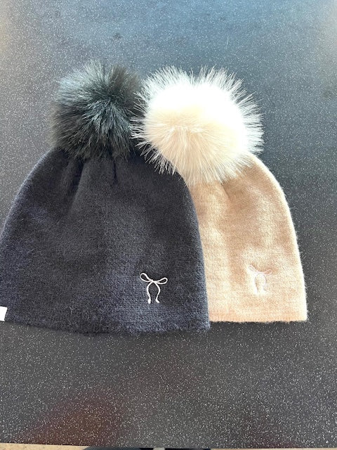 Knit POM Hat