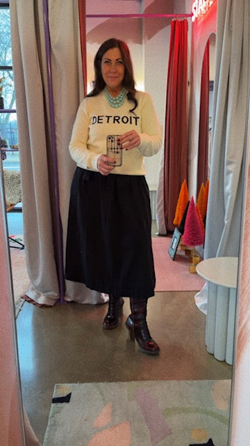 Cream Detroit Sweater