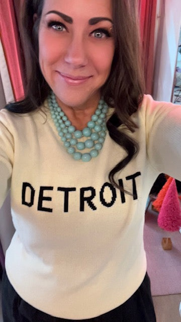 Cream Detroit Sweater