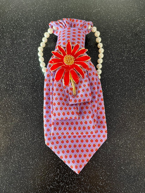 Ladybug Tie Necklace
