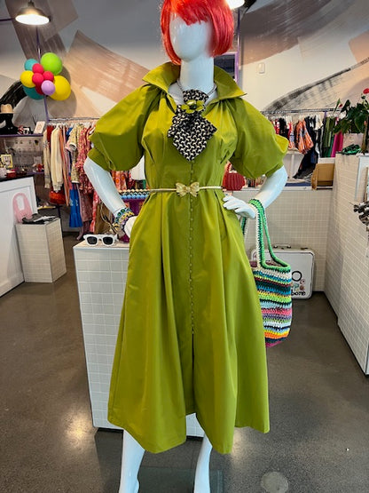 Olive Party Dress
