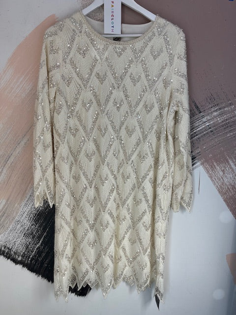 Ivory Sequin Dress