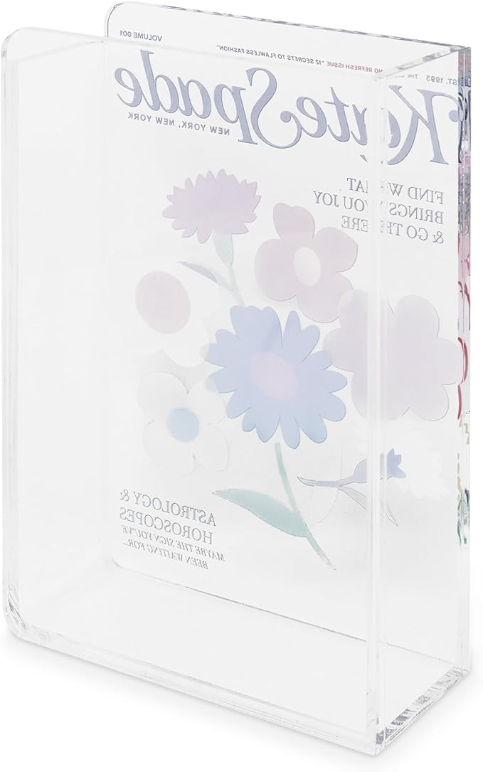 Kate Spade KS Magazine Acrylic Book Vase