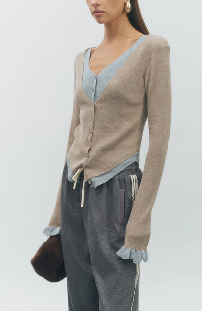 Gina Two Tone Cardi