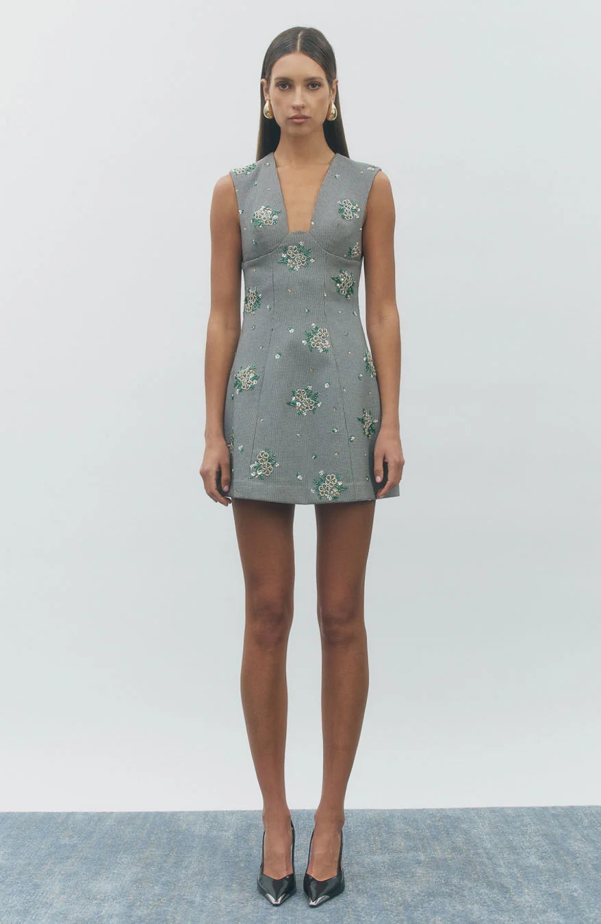 Houndstooth &amp; Sequin Dress