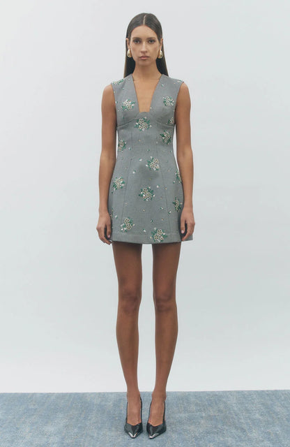 Houndstooth &amp; Sequin Dress