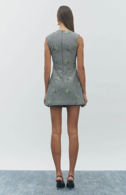 Houndstooth &amp; Sequin Dress