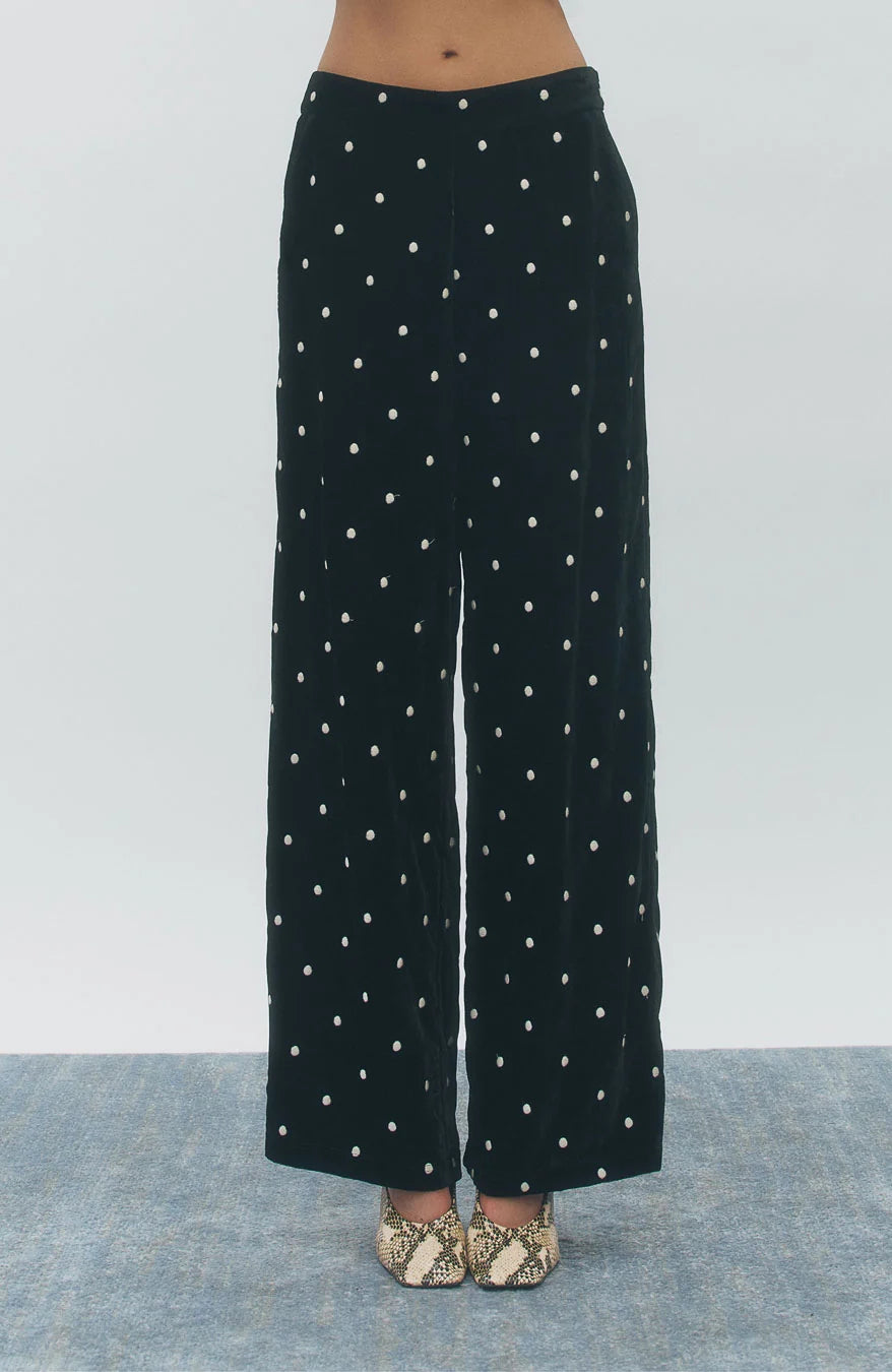 Velvet Dot Trousers