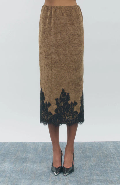 Rhinestone &amp; Lace Skirt