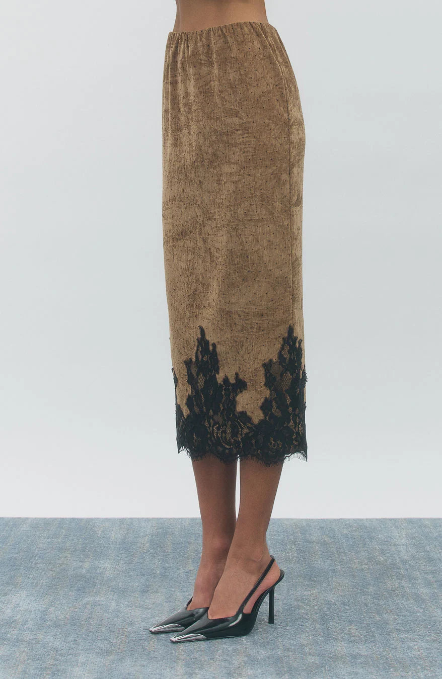 Rhinestone &amp; Lace Skirt