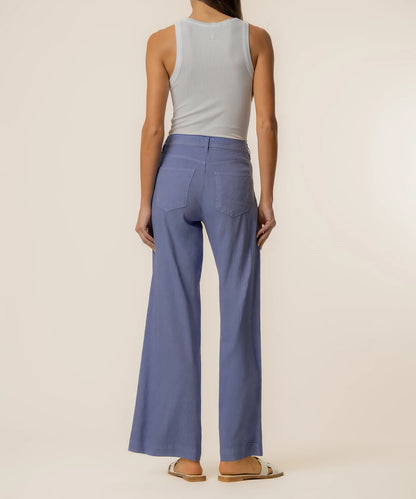 Meg Linen High-Rise Wide Leg Trousers