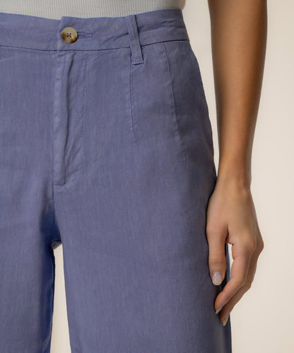 Meg Linen High-Rise Wide Leg Trousers