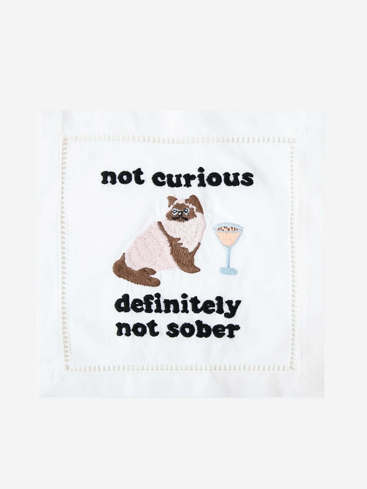 Embroidered Cloth Cocktail Napkins