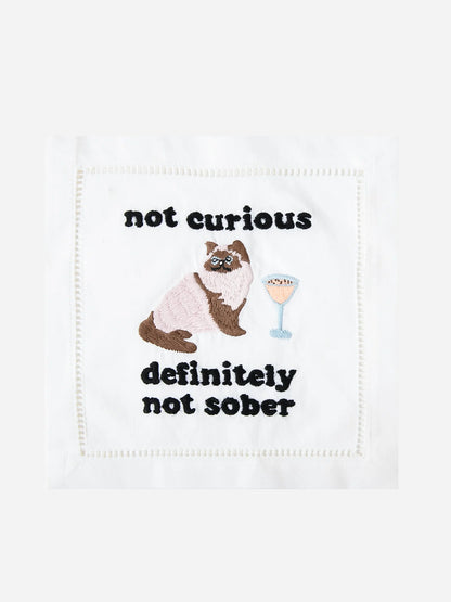 Embroidered Cloth Cocktail Napkins