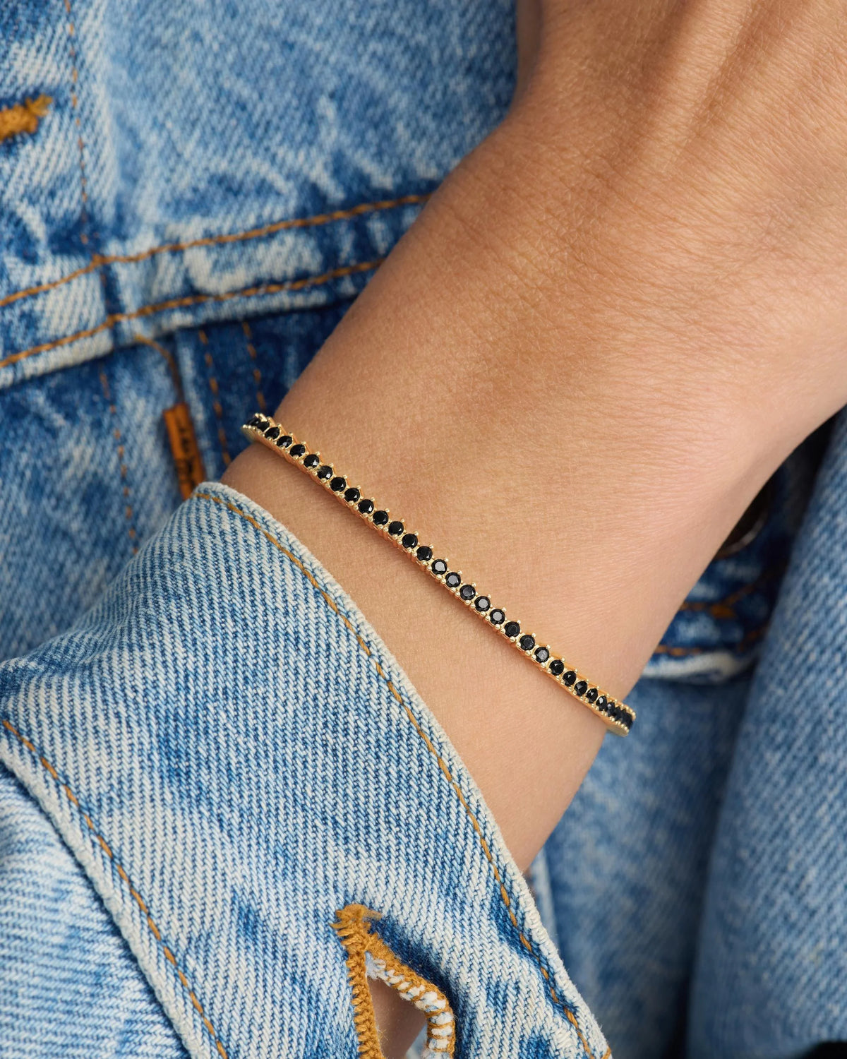 Black Tennis Bracelet