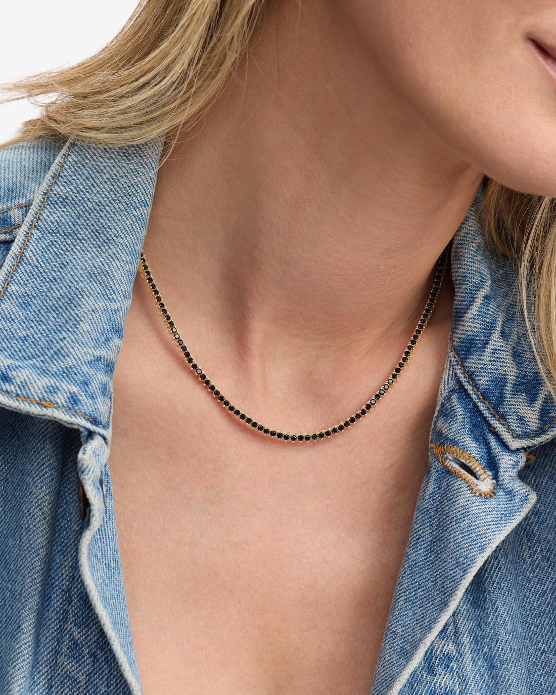 Black Tennis Necklace