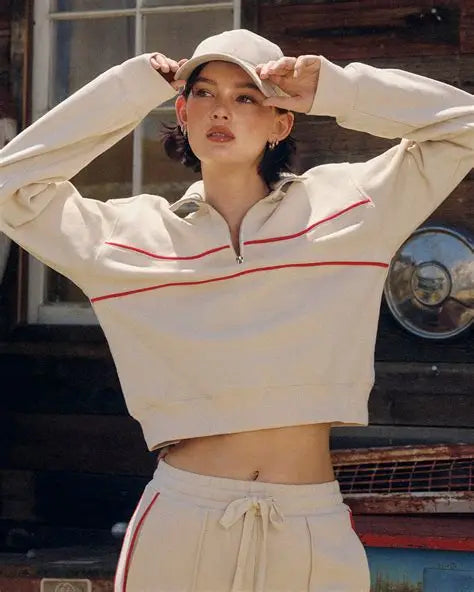 Track Stripe Half Zip