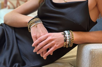 Faceted Labradorite bracelet