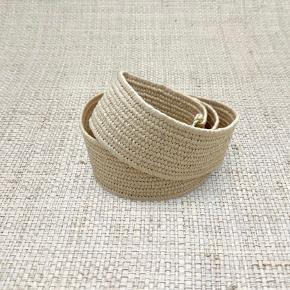 Stretch Raffia Belt