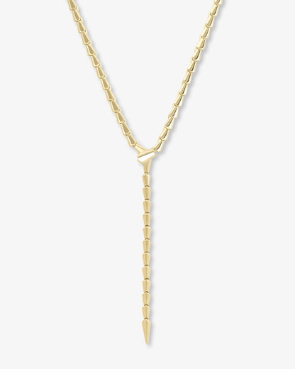 Serpent Lariat Necklace