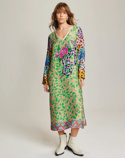 Violet V Neck Dress
