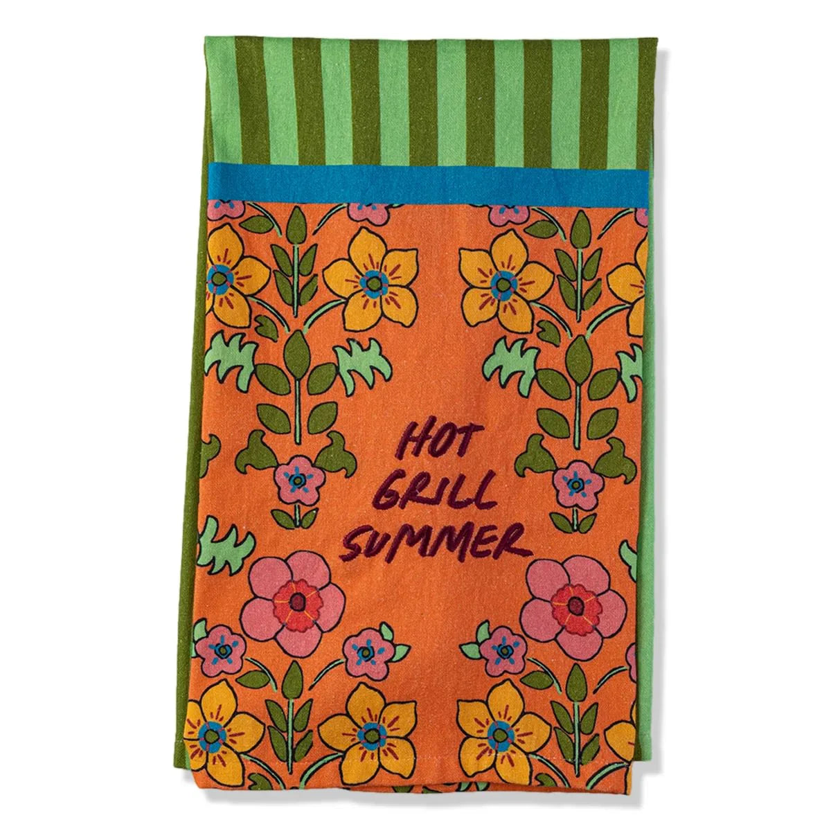 Hot Grill Summer dish towel