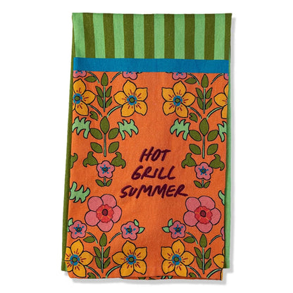 Hot Grill Summer dish towel