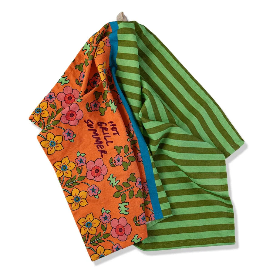 Hot Grill Summer dish towel