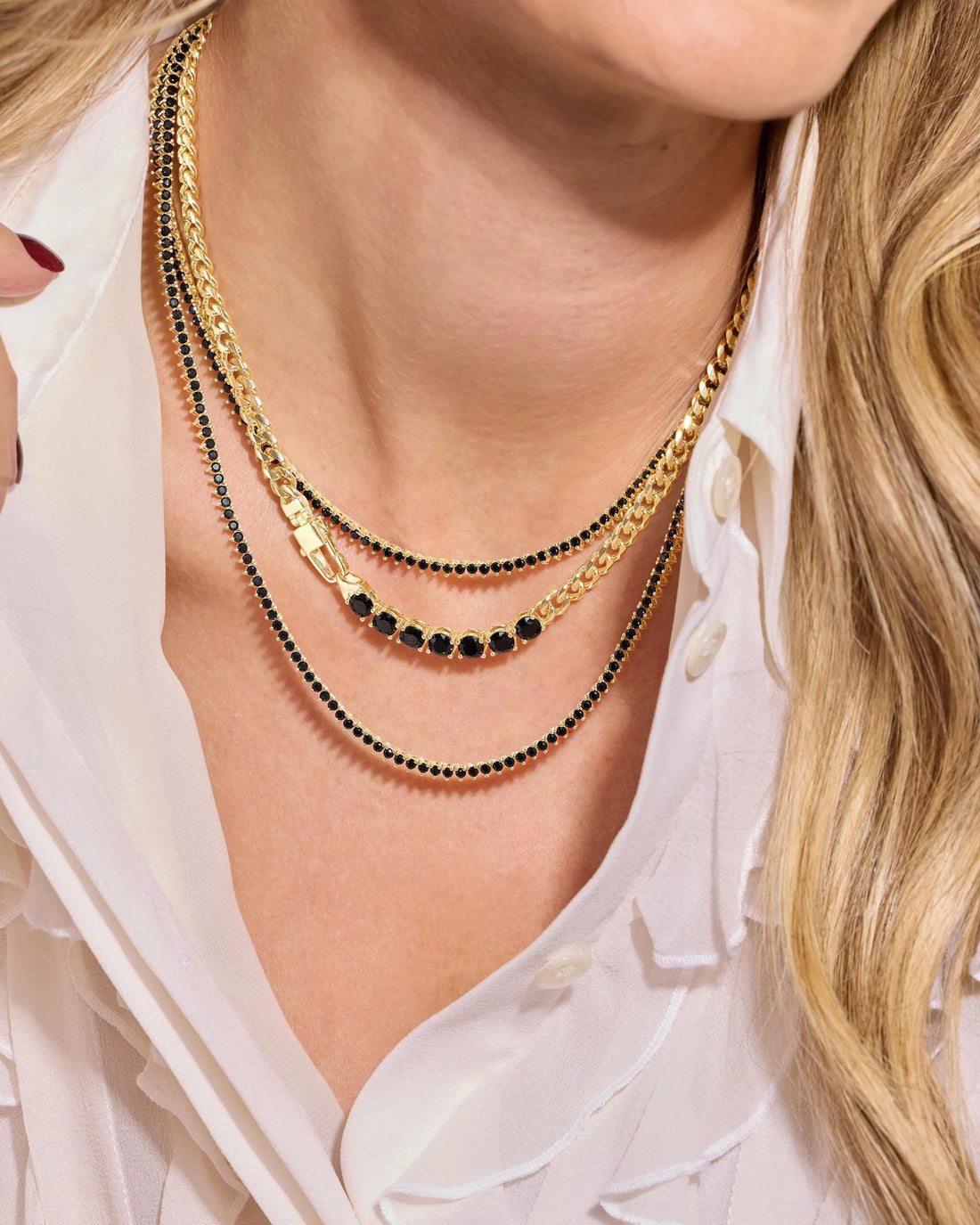 Black Tennis Necklace