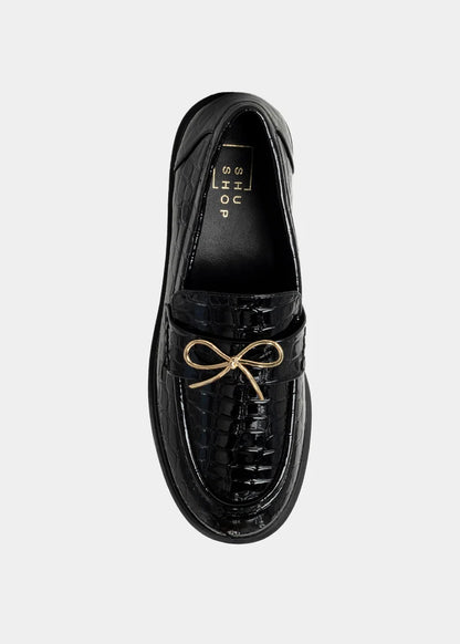 Gold Bow Loafer