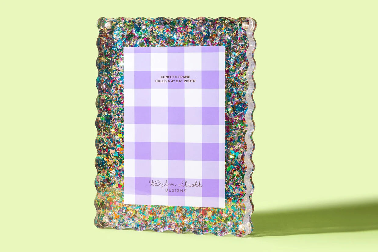 Confetti Acrylic Frame - Medium