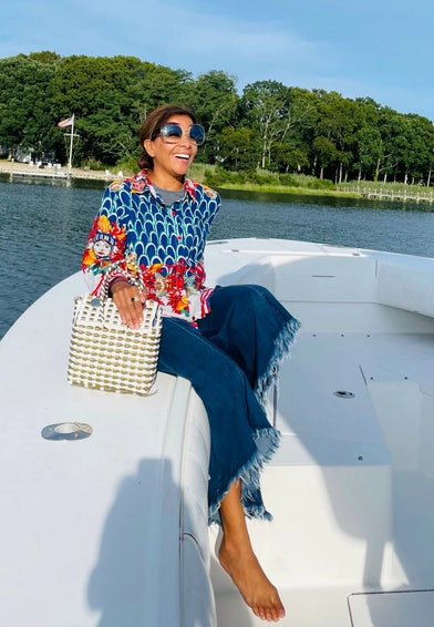 Picnic Purse (Ivory&amp; Gold)