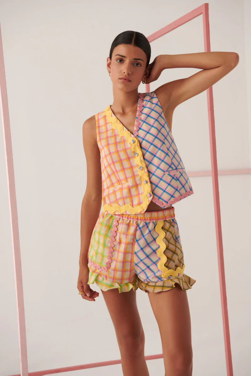 Azores Check Vest