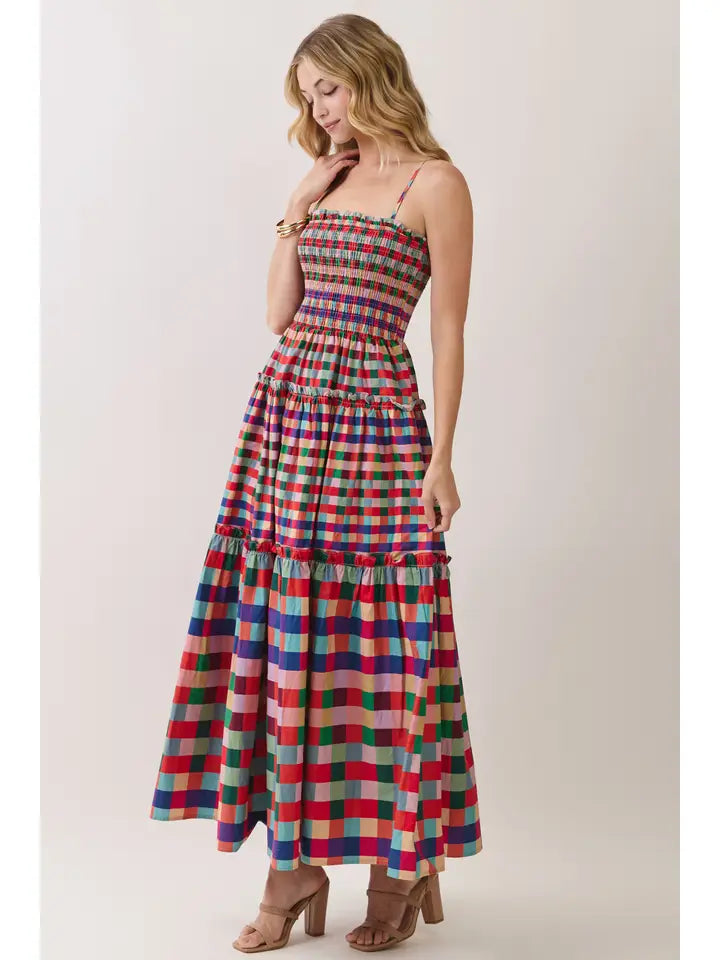 The St. Barts Madras Maxi Dress