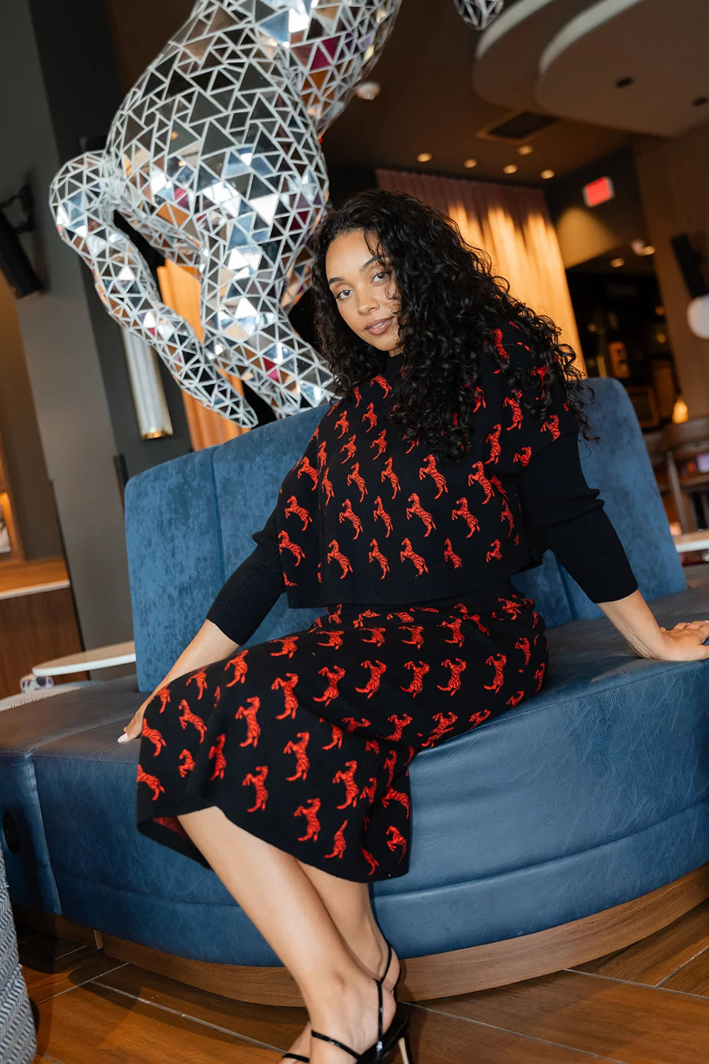 The Zebra Social Sweater Skirt